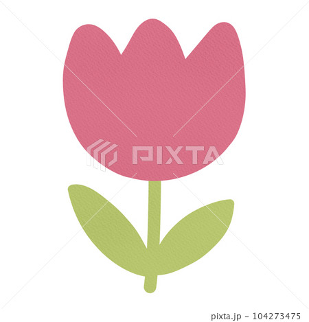 Pastel pink flower tulip element Pastel pink flower tulip element 104273475