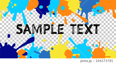 Frame material_colorful paint Frame material_colorful paint 104273785