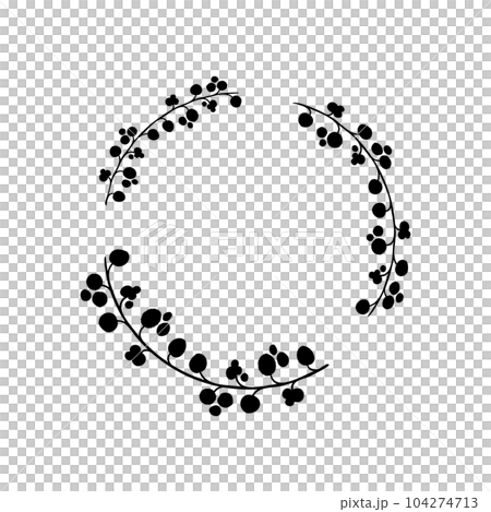 植物框-簡單的植物裝飾框(部分/天然) 植物框-簡單的植物裝飾框(部分/天然) 104274713