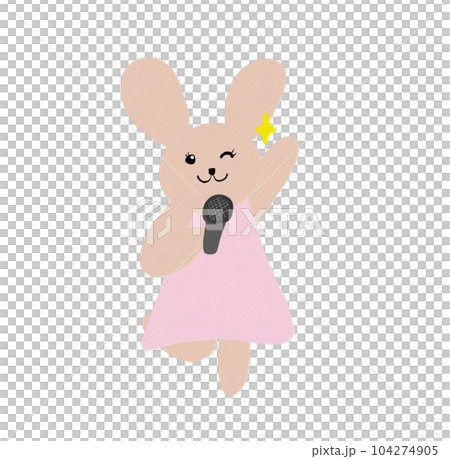 歌うウサギさん 104274905