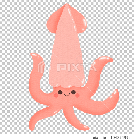 cute pastel watercolor of old rose squid cute pastel watercolor of old rose squid 104274992