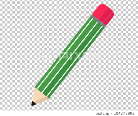 緑の鉛筆。ベクターイラスト 104275908