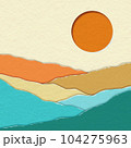 Minimal wallpaper And background Paper cut, pastel texture, hand drawing, 104275963