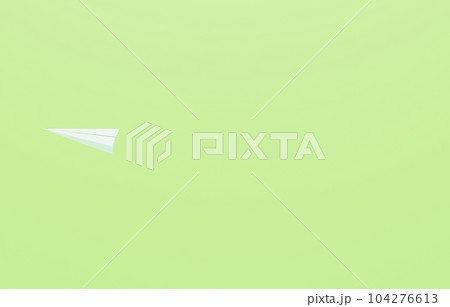 3D素材_紙飛行機_緑 3D素材_紙飛行機_緑 104276613