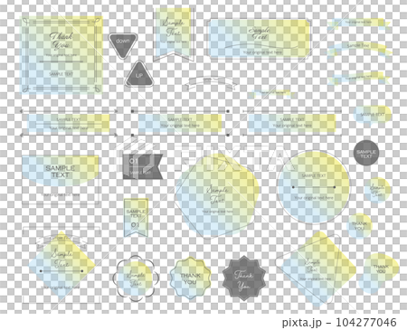 Airy geometric frame pastel 104277046