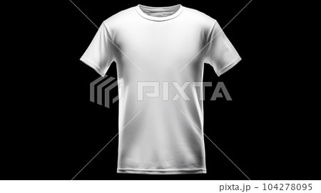 Photo white t-shirts for logos, inscriptions, designers, printing, copy space 104278095