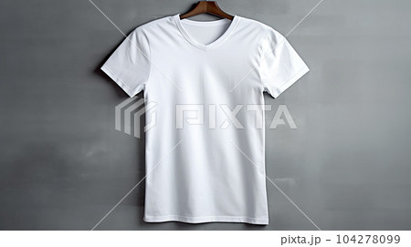 Photo white t-shirts for logos, inscriptions, designers, printing, copy space Photo white t-shirts for logos, inscriptions, designers, printing, copy space 104278099