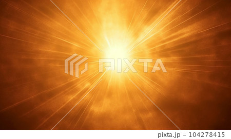 Solar system background, rays, yellow, for magazine articles, concept of the future 104278415