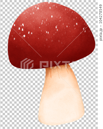 Cute red mushroom 104278549