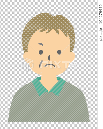 表情: 怒る 男性 シニア 表情: 怒る 男性 シニア 104279450