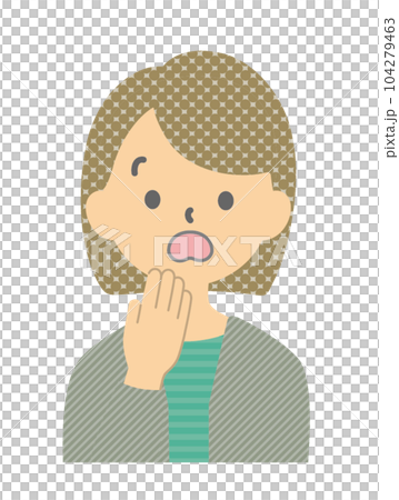 表情: 驚く 女性 01 表情: 驚く 女性 01 104279463