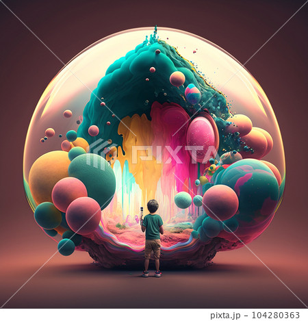 Abstract art background. Generative Ai Illustration. High quality illustration 104280363
