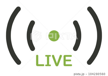 ライブ中継のアイコン 104280560