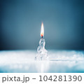 Candle Ice On Fire 104281390