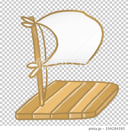 R: Sea where pirates lurk☆Pirate flag raft ④ 104284393