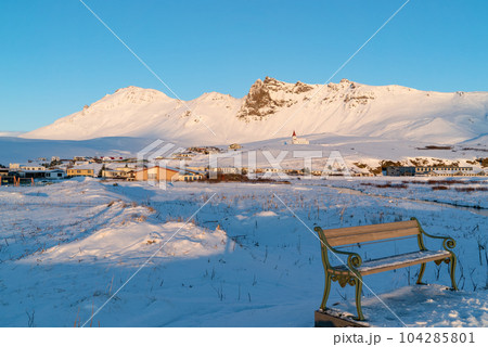 アイスランド ヴィーク村の景観 アイスランド ヴィーク村の景観 104285801
