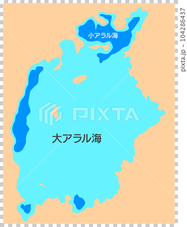 アラル海地図 104286437