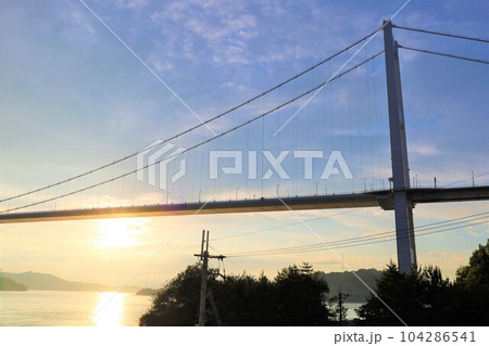 広島大崎上島からフェリーで大三島としまなみ海道で今治の馬島へ梅雨と初夏の合間のこと 広島大崎上島からフェリーで大三島としまなみ海道で今治の馬島へ梅雨と初夏の合間のこと 104286541