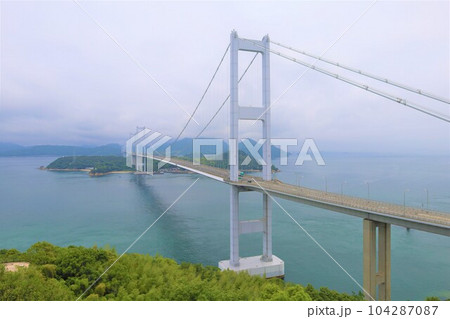 広島大崎上島からフェリーで大三島としまなみ海道で今治の馬島へ梅雨と初夏の合間のこと 104287087