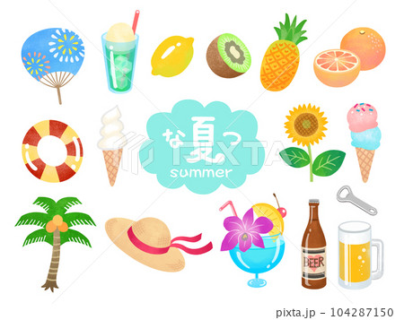 夏のイラスト素材 夏のイラスト素材 104287150