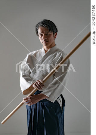 合気道　木刀　型 104287460