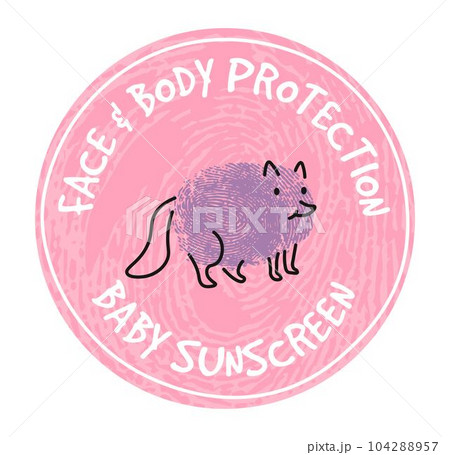 Face and body protection baby sunscreen vector 104288957