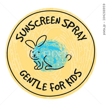 Sunscreen spray gentle for kids, cosmetics care 104288959