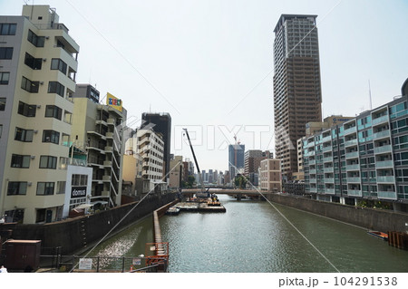 道頓堀川の風景 道頓堀川の風景 104291538