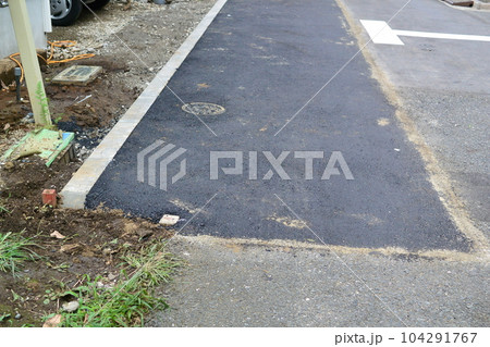 セットバックで後退した道路 セットバックで後退した道路 104291767