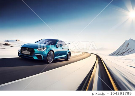 car low polygon watercolor generativeAI car low polygon watercolor generativeAI 104291799