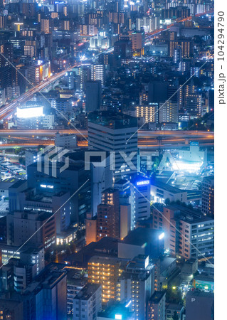 ミッドランドスクエアから見た夜景【愛知県・名古屋市】 104294790