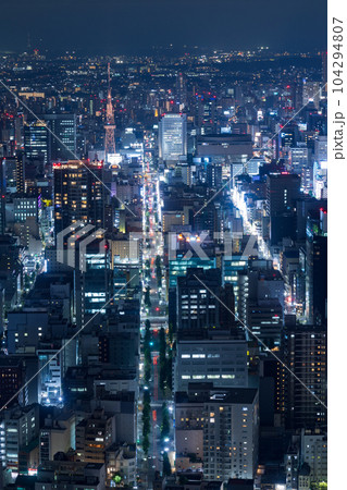 ミッドランドスクエアから見た夜景【愛知県・名古屋市】 ミッドランドスクエアから見た夜景【愛知県・名古屋市】 104294807
