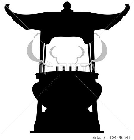 常香炉 じょうこうろのイラスト素材 シルエット ベクター 常香炉 じょうこうろのイラスト素材 シルエット ベクター 104296641