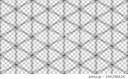 Abstract Seamless Geometric Hexagons and Triangles Pattern. Geometric Grid Structure. Vector Art. 104296816
