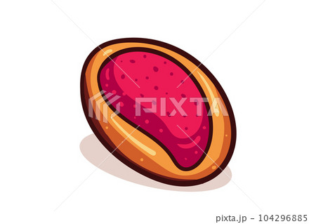 Sweet cake vector illustration. Dessert food symbol. Bakery design elements, logos, badges, labels and icons. 104296885