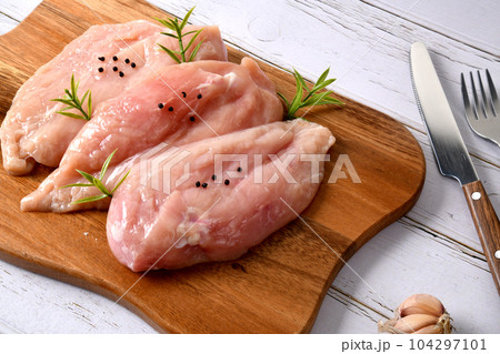 Fresh chicken parts Fresh chicken ingredients Chicken breast 104297101