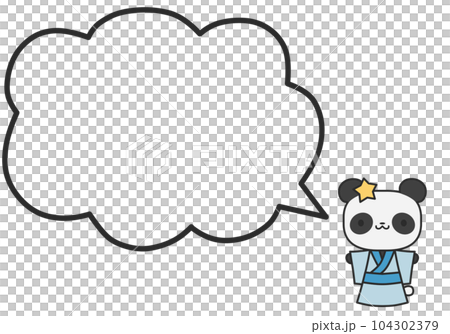Hikoboshi 熊貓和一個簡單的毛茸茸的氣球 Hikoboshi 熊貓和一個簡單的毛茸茸的氣球 104302379