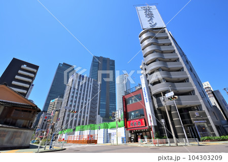 《愛知県》名古屋都市風景 名駅3丁目 《愛知県》名古屋都市風景 名駅3丁目 104303209