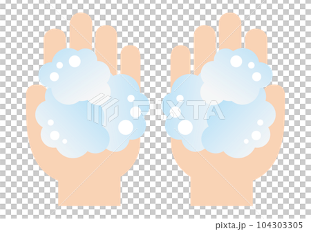 泡のついた手 泡のついた手 104303305