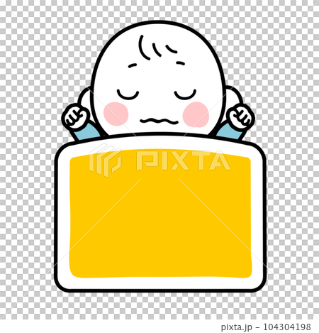 眠る赤ちゃんのイラスト 104304198