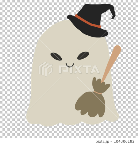ghost which halloween cartoon icon 104306192