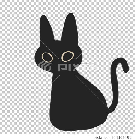 black cat halloween cartoon icon black cat halloween cartoon icon 104306199