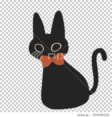 black cat halloween cartoon icon black cat halloween cartoon icon 104306200