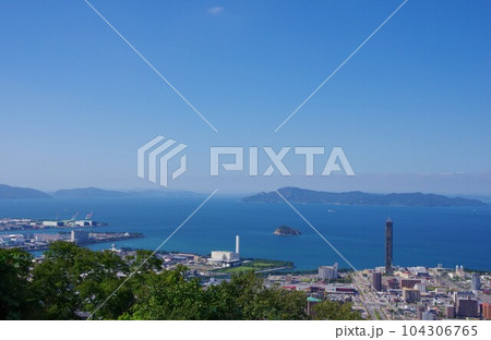 香川県宇多津町 青ノ山からの眺望 香川県宇多津町 青ノ山からの眺望 104306765