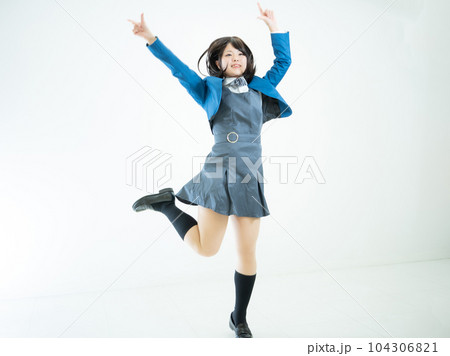 女子高生のかわいいポーズ集（ダンス） 104306821