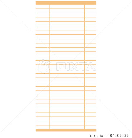 障子風ロールアップスクリーンのイラスト　ベクター 104307337