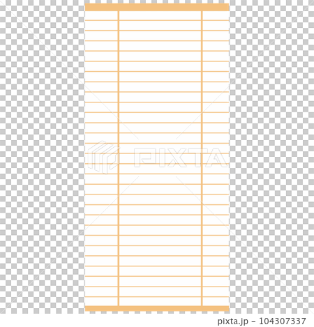 障子風ロールアップスクリーンのイラスト　ベクター 104307337