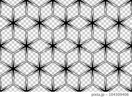 Abstract Seamless Geometric Stars and Diamonds Pattern. Vector Art. Abstract Seamless Geometric Stars and Diamonds Pattern. Vector Art. 104309406