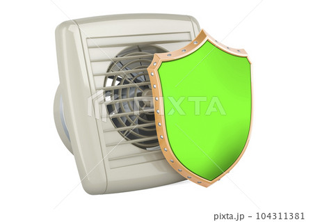 Extractor Fan with shield. 3D renderingのイラスト素材 [104311381] - PIXTA