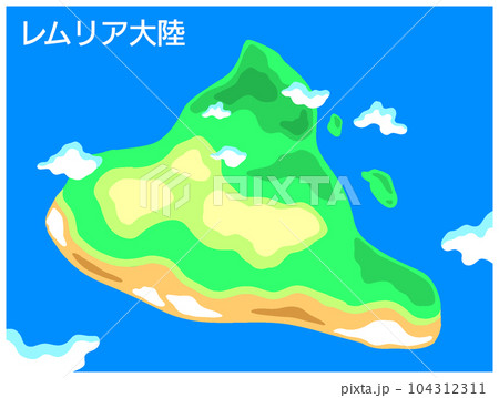 レムリア大陸地図のイラスト素材 [104312311] - PIXTA